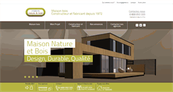 Desktop Screenshot of maison-ossature-bois.com