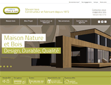 Tablet Screenshot of maison-ossature-bois.com